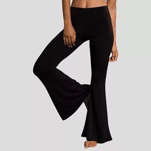 Black flare pants